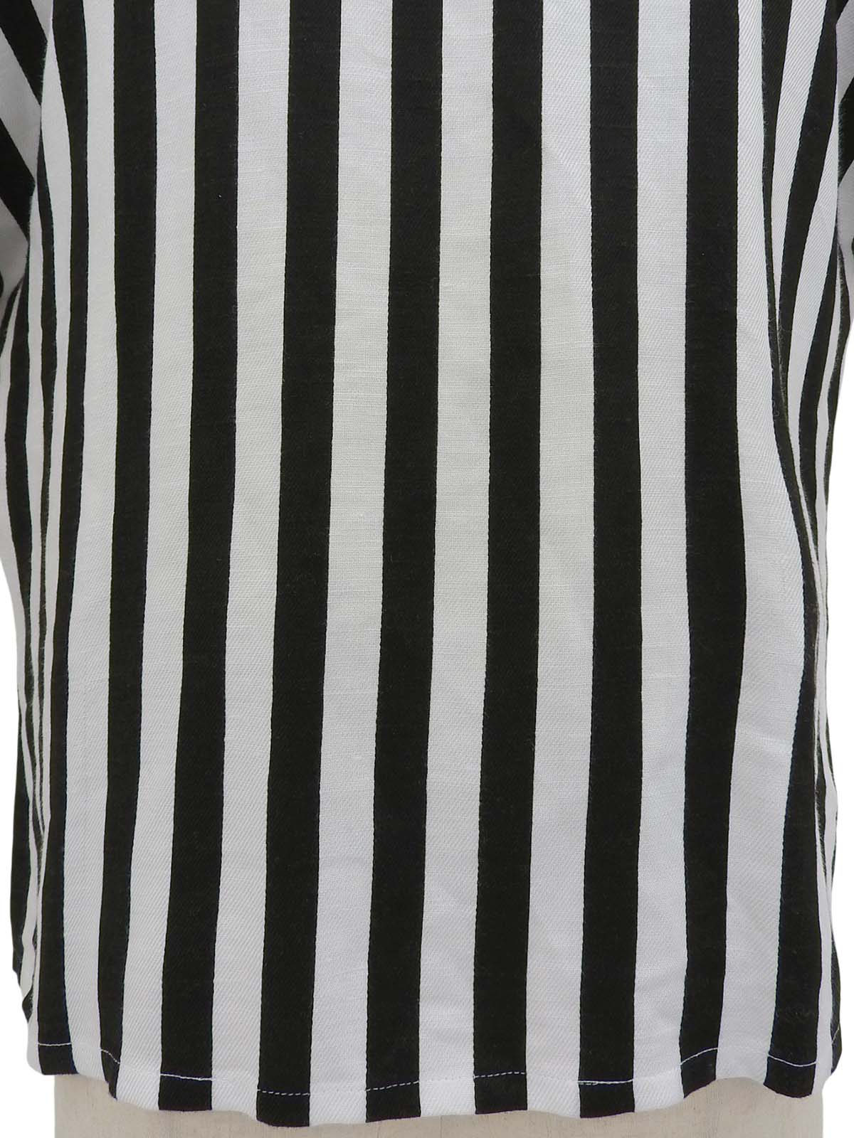 黑白条纹短袖外套