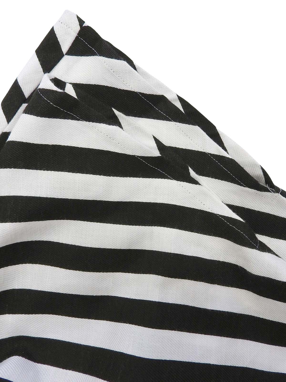 黑白条纹短袖外套