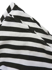 黑白条纹短袖外套