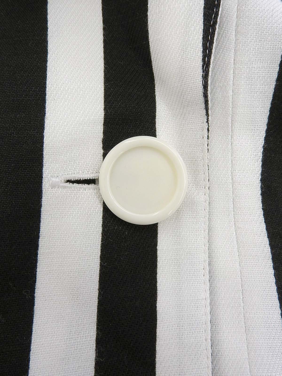 黑白条纹短袖外套