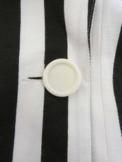 黑白条纹短袖外套