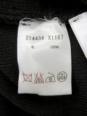 黑色腰带设计Logo扣短袖针织上衣