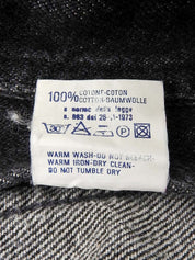 ロゴボタンデニムジャケット ブラック