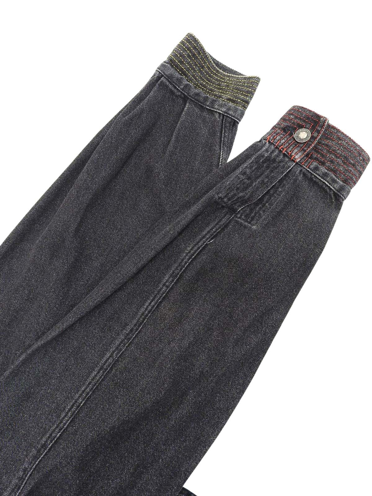 ロゴボタンデニムジャケット ブラック