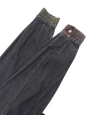 ロゴボタンデニムジャケット ブラック