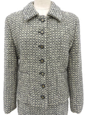 Tweed set-up in white/gray