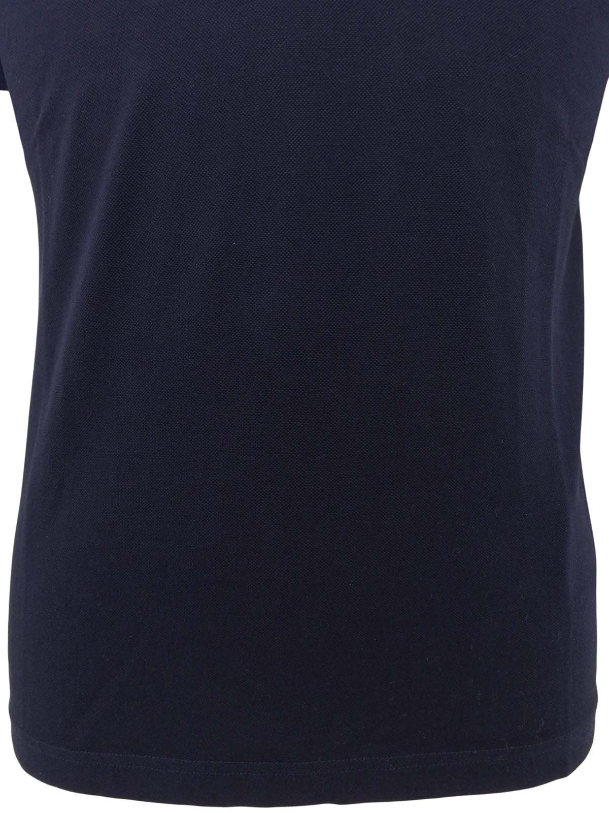 バイカラートライアングルロゴポロシャツ ネイビー