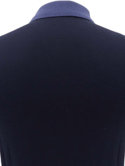 バイカラートライアングルロゴポロシャツ ネイビー