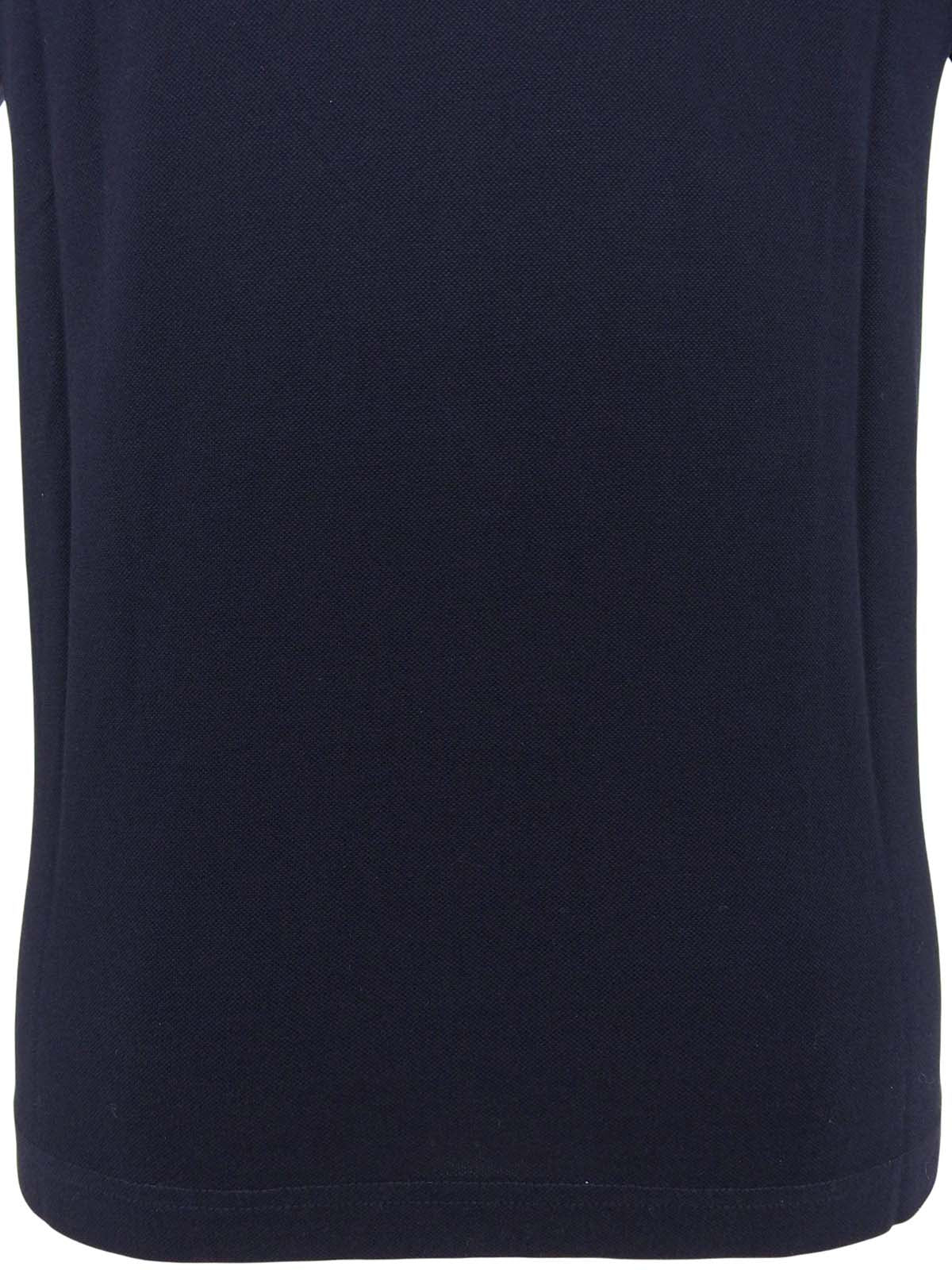 バイカラートライアングルロゴポロシャツ ネイビー