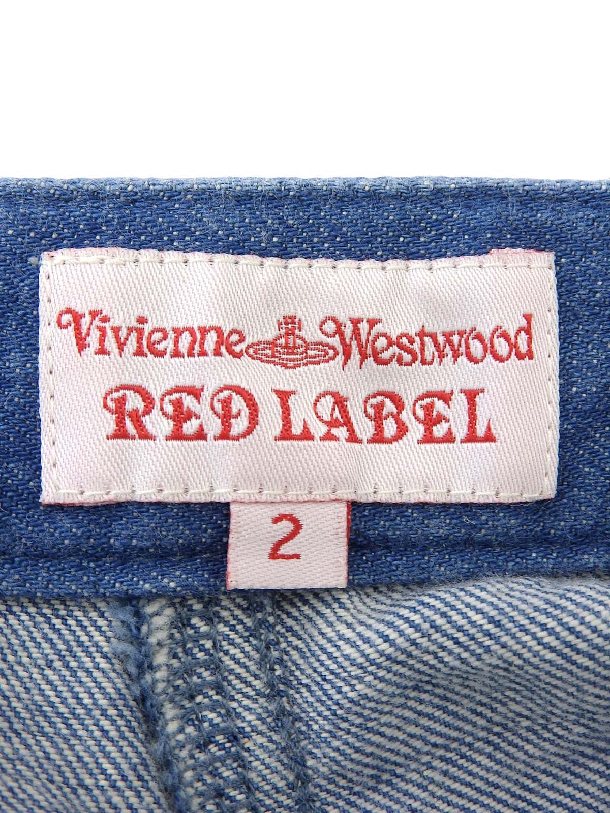 Denim Orb Embroidered Culottes in Indigo