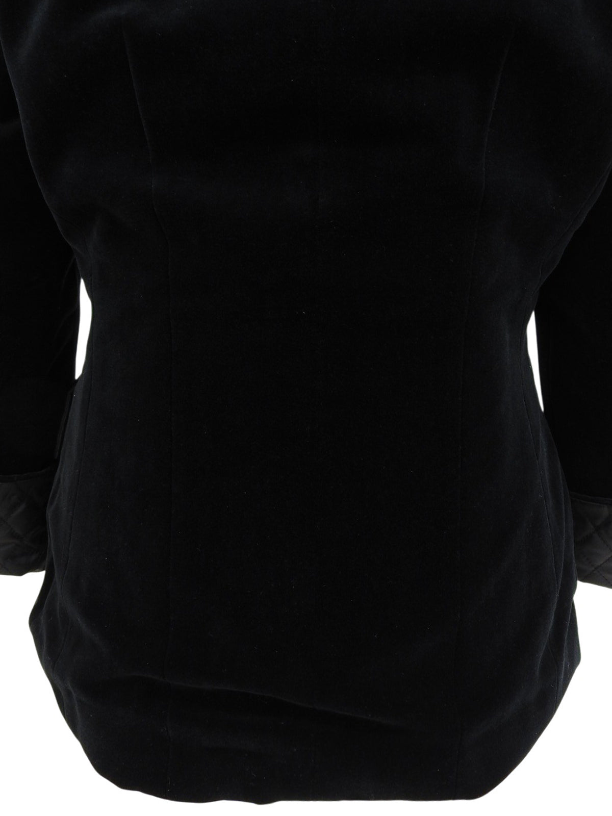 Velour Logo Zip-Up Jacket #M Black