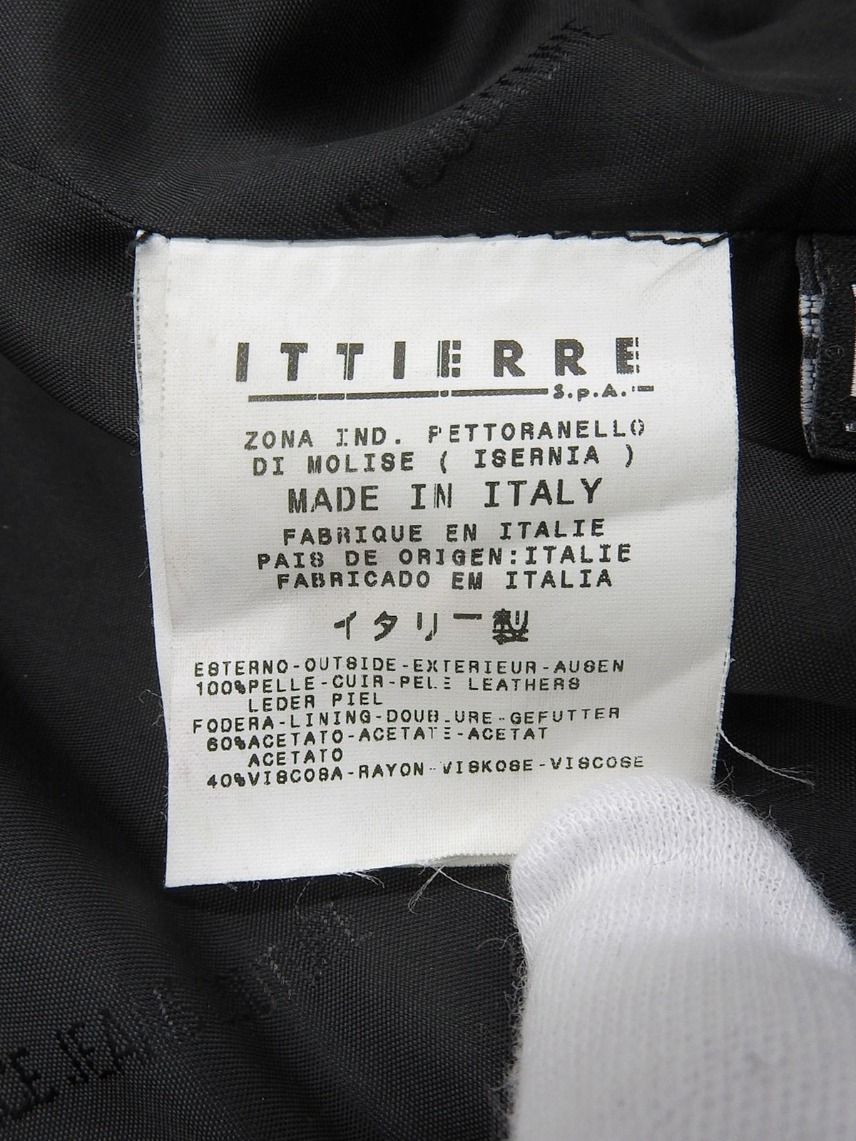 Real Leather Tailored Jacket #36 Black
