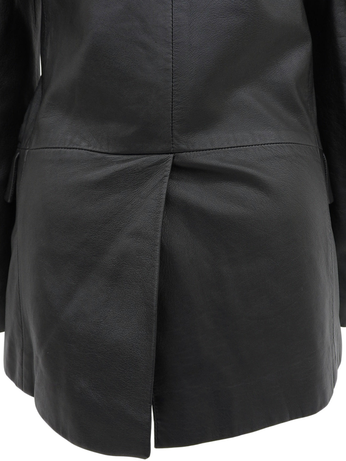 Real Leather Tailored Jacket #36 Black