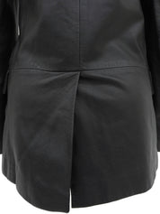 Real Leather Tailored Jacket #36 Black