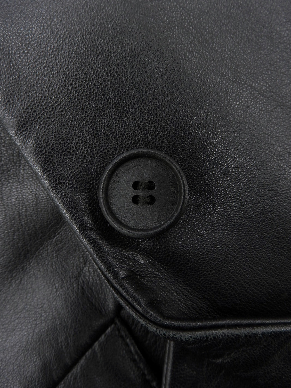 Real Leather Tailored Jacket #36 Black