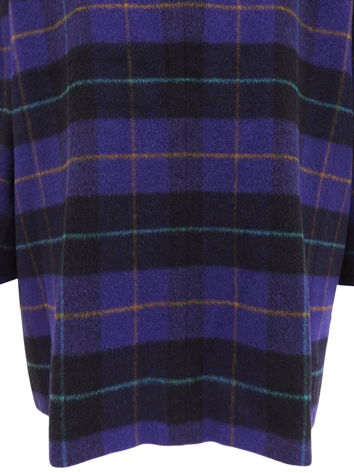 Check Pattern Double-Breasted Jacket Purple/Multi