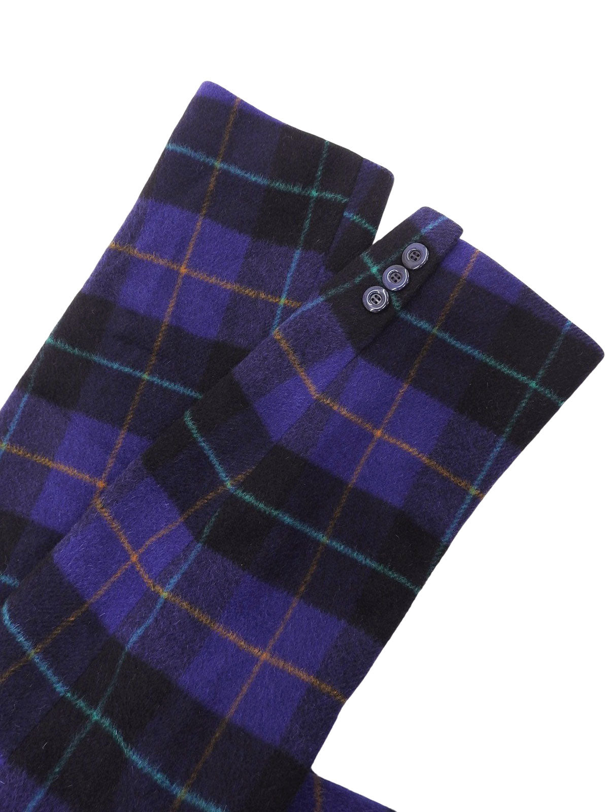 Check Pattern Double-Breasted Jacket Purple/Multi