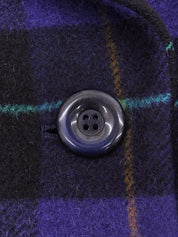 Check Pattern Double-Breasted Jacket Purple/Multi