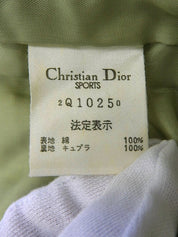 チェックパターンロゴボタンジャケット ライトグリーン/マルチ