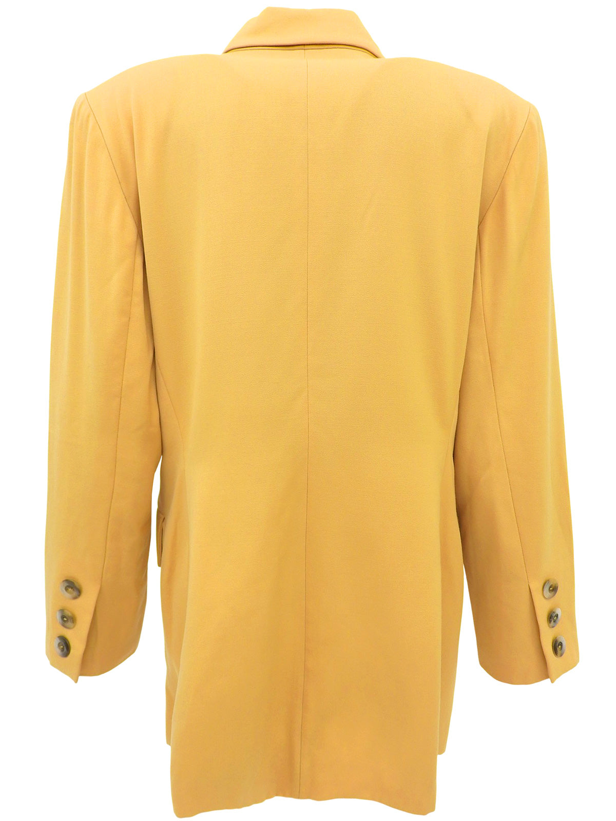 ウールデザインステッチジャケット マスタードイエロー