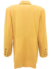 ウールデザインステッチジャケット マスタードイエロー