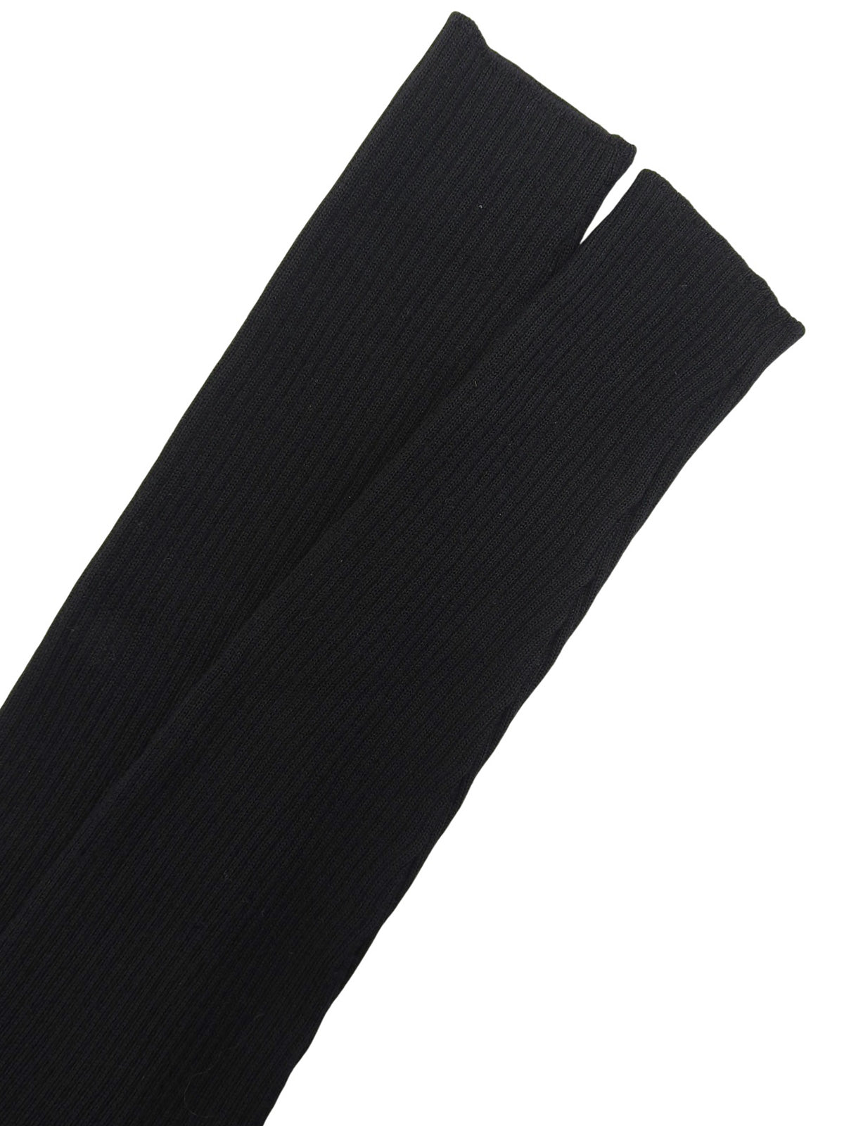 ロゴボタン長袖ニットポロシャツ ブラック