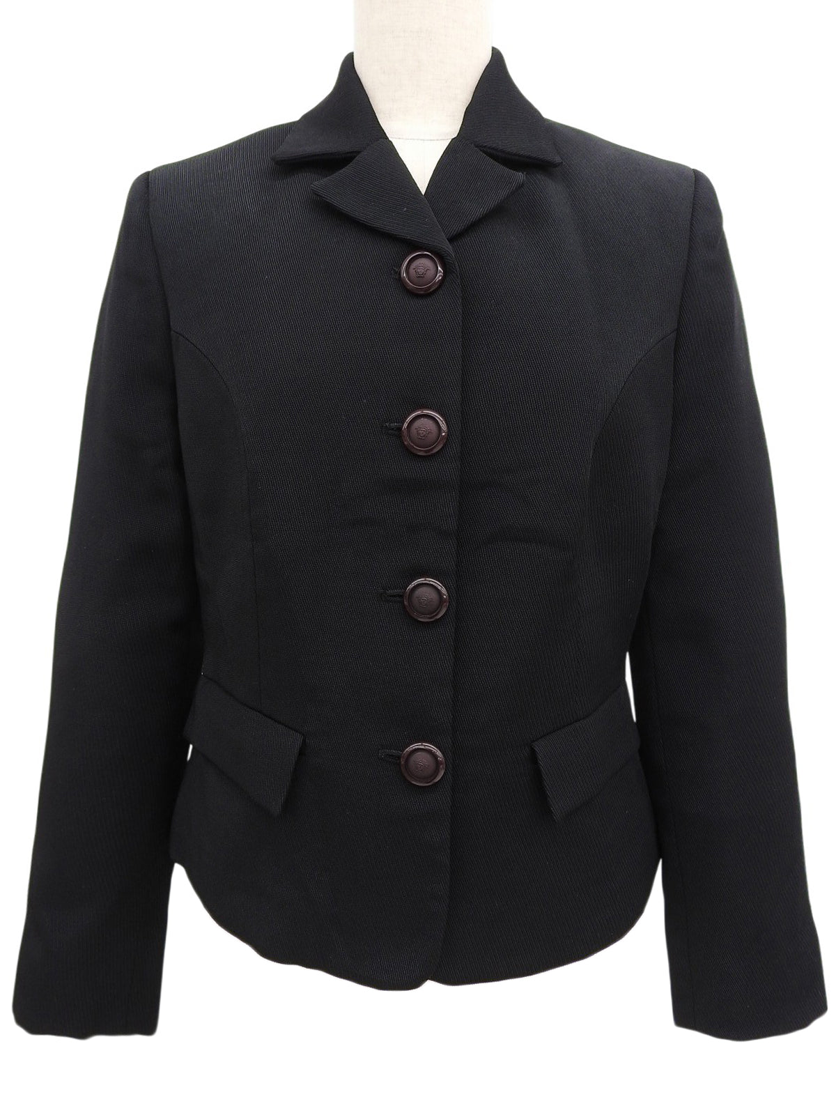 Medusa Button Jacket #40 Black