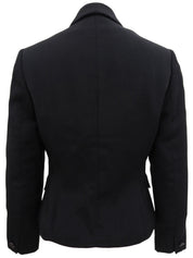 Medusa Button Jacket in Black
