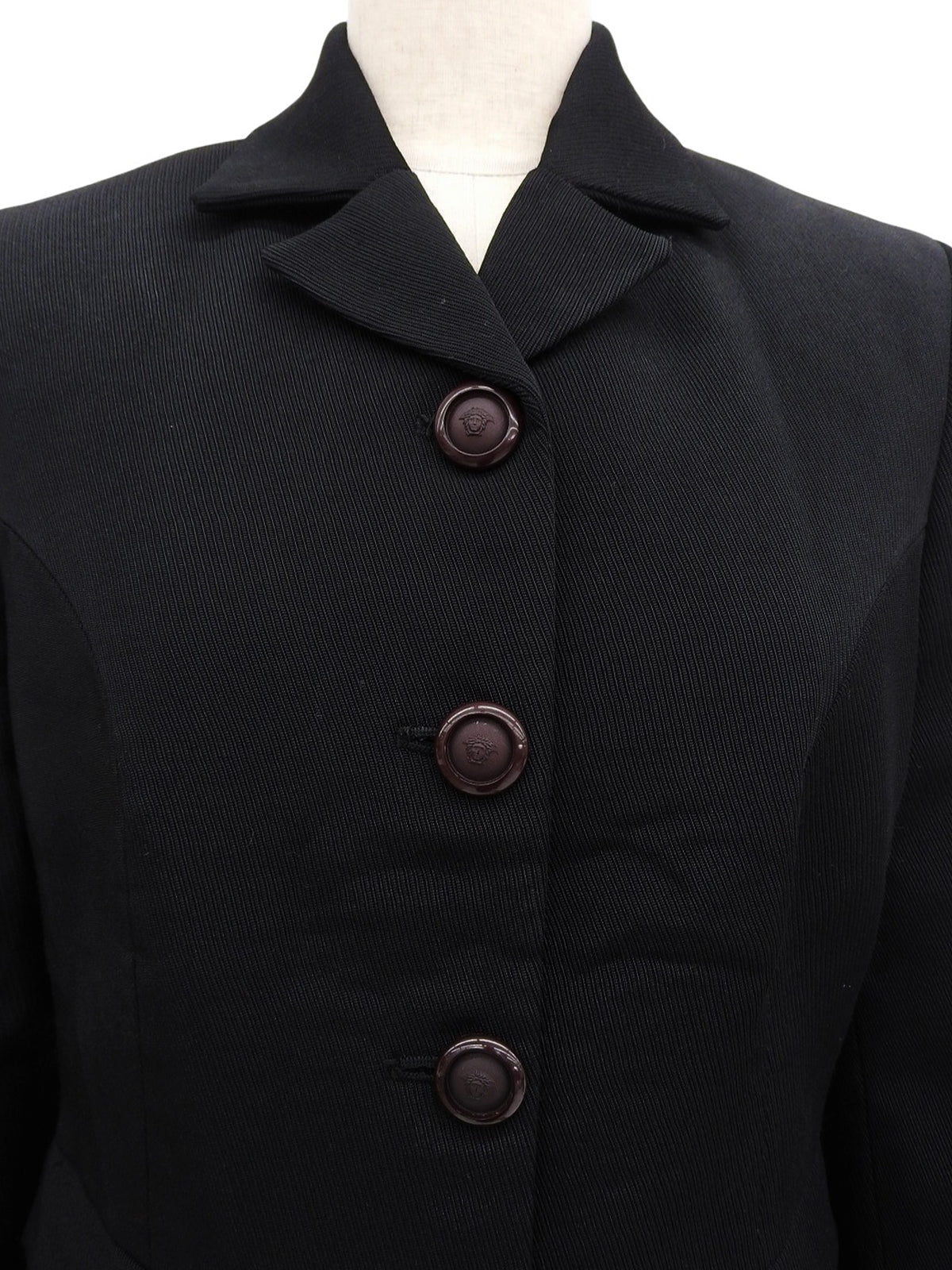 Medusa Button Jacket #40 Black
