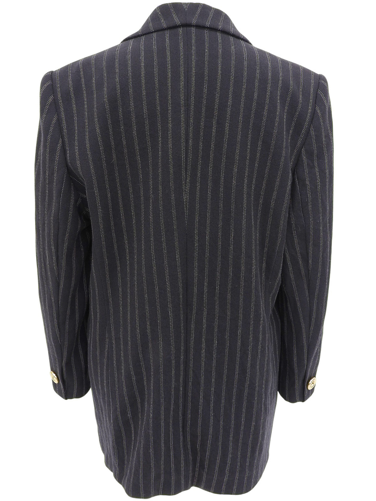 Navy pinstripe pattern tailored jacket