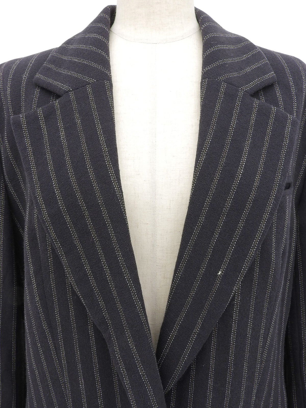 Navy pinstripe pattern tailored jacket