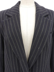 Navy pinstripe pattern tailored jacket