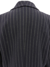 Navy pinstripe pattern tailored jacket