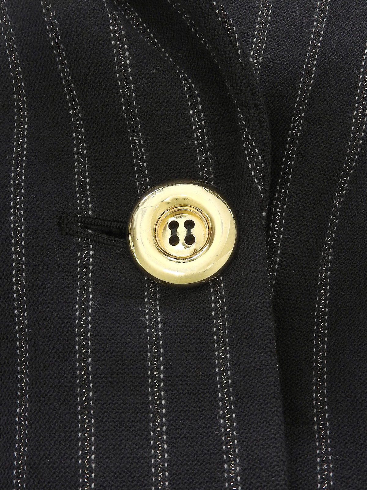 Navy pinstripe pattern tailored jacket