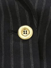 Navy pinstripe pattern tailored jacket