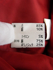 格纹无领夹克，红色/多色 #9