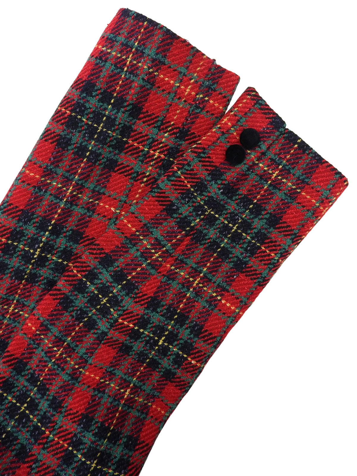 チェックパターンノーカラージャケット レッド/マルチ