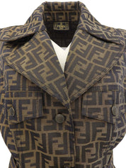 Zucca pattern vest brown
