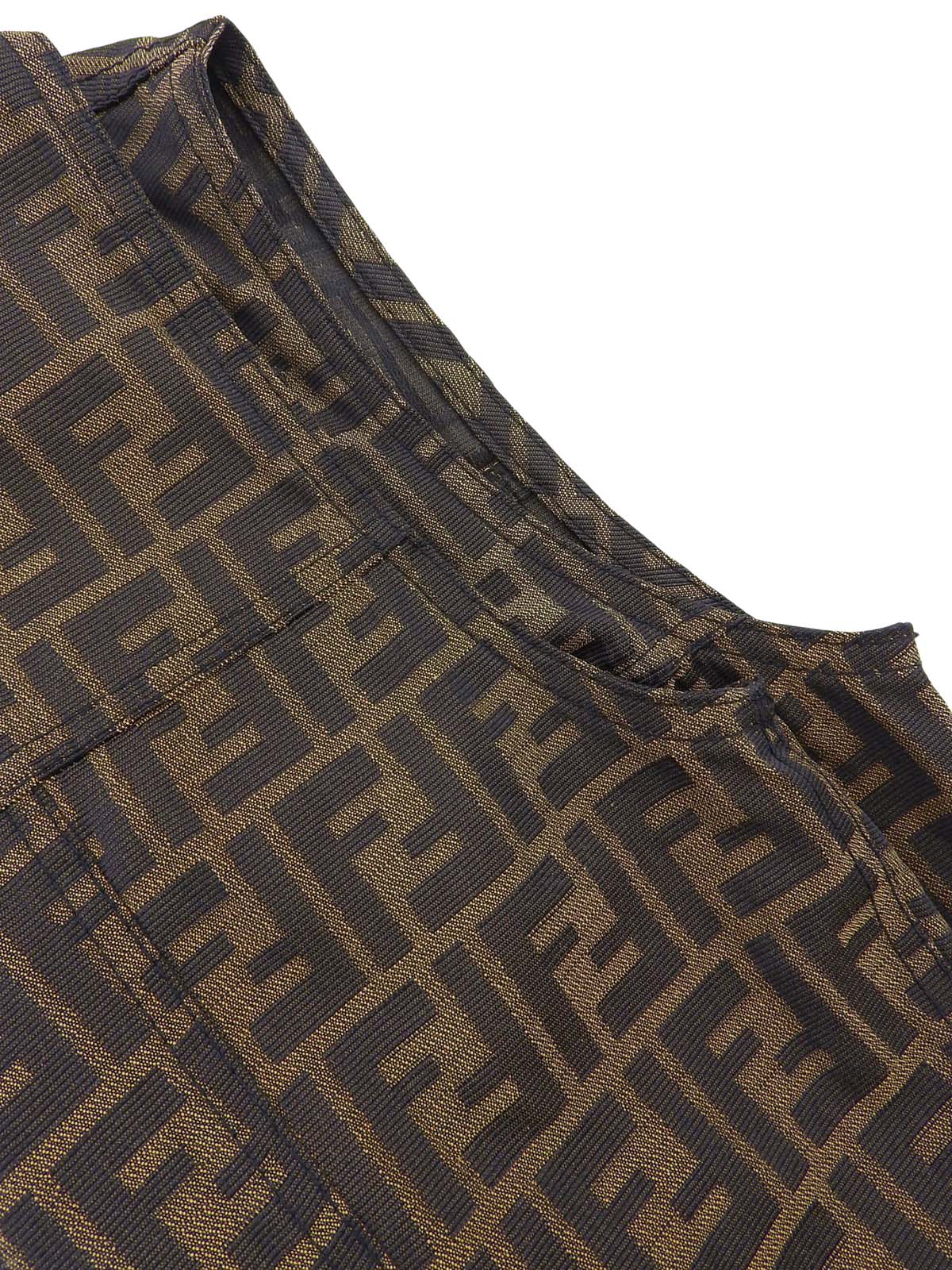 Zucca pattern vest brown