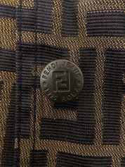 Zucca pattern vest brown