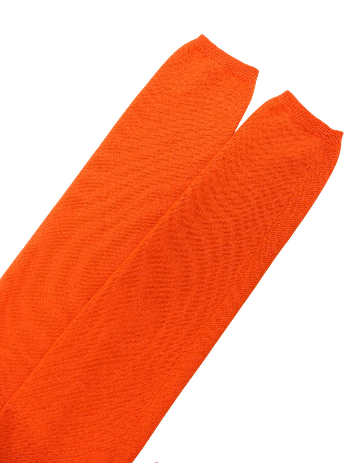 カシミヤVネックカーディガン オレンジ