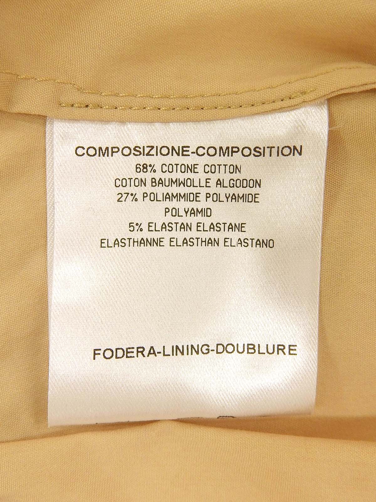 Shaley Line Short Sleeve Shirt Beige