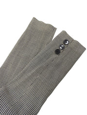 ダイヤモンドパターンノーカラージャケット ホワイト/ネイビー