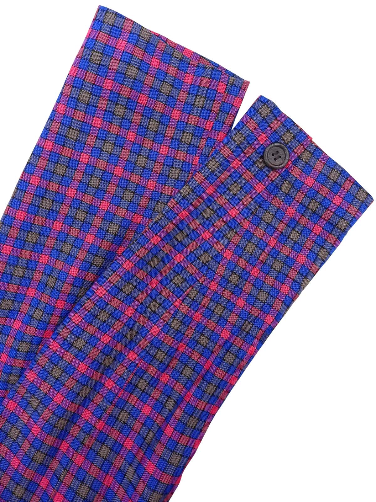 ブロックチェックパターンジャケット ピンク/ブルー/マルチ