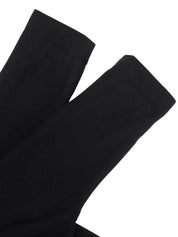 Wool shawl collar long coat in black