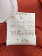 チェックパターンダブルブレストジャケット ブラウン/マルチ