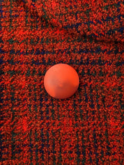 チェックパターンダブルブレストジャケット ブラウン/マルチ