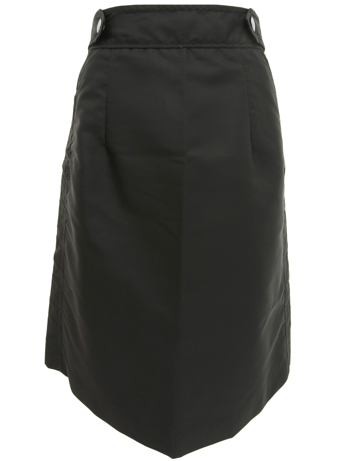 ナイロンフレアスカート ブラック