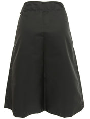 ナイロンフレアスカート ブラック