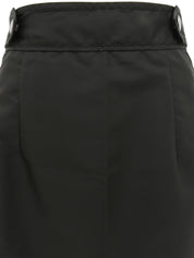 ナイロンフレアスカート ブラック